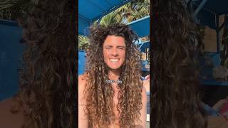 DO YOU SEE IT 🫶🏼 Wet to Dry curls in 8 seconds hair hairstyle travel explorepage viral [upl. by Ierna]