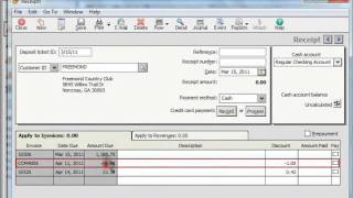 Peachtree Tutorial Applying Credit Memos Sage Training Lesson 192 [upl. by Hakilam328]