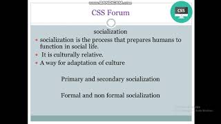 sociology lecture Series  socialization [upl. by Cliffes589]