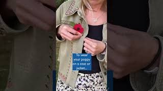 How To Wear Your Poppy  Royal British Legions Poppy Appeal [upl. by Hairahs974]