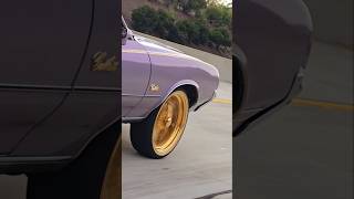 1972 Cutlass with all GOLD spokes Cutlass musclecar gold vogue classiccar spokes [upl. by Herm]