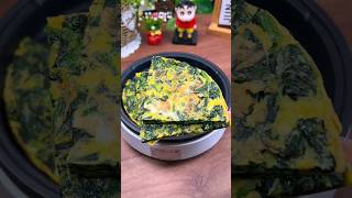 Delicious and nutritious spinach egg pancake for weightlossweightlosstips [upl. by Akanke]