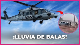 Helicóptero MILITAR abre fuego contra sujetos ARMADOS que huían en Sinaloa [upl. by Brodeur936]