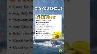 Health Benefits of Star Fruit [upl. by Retsof]