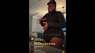 Saucy Santana cooks live  he and caresha are so funny 🤣   live instagram from august 17 2023 [upl. by Lled152]