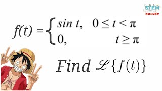 715 Find Laplace Transform of ft  sint 0π 0 π∞  DE [upl. by Nylak]