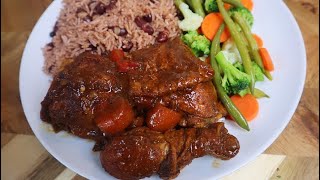 HOW MAKE JAMAICAN FRICASSEE CHICKEN😋 STEWED CHICKEN RECIPE [upl. by Hajar]