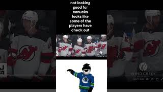 DEVILS BEAT CANUCKS 60 VANCOUVER CANUCKS NHL HOCKEY [upl. by Ydnolem754]