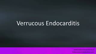 Pronunciation of the words quotVerrucous Endocarditisquot [upl. by Finley]