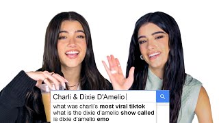 Charli amp Dixie DAmelio Answer the Webs Most Searched Questions  WIRED [upl. by Fallon]