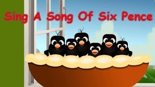 Sing A Song Of Six Pence  Animated Nursery Rhymes amp Songs With Lyrics For Kids [upl. by Alaik]