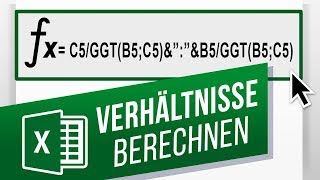 Zwei Proportionen in Excel vergleichen  Verhältnisse in Excel verwenden [upl. by Emelun776]