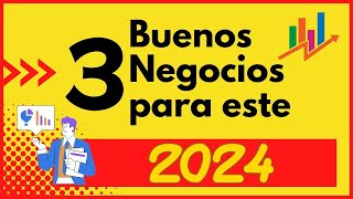 3 Negocios Rentables para este 2024 [upl. by Nottus]