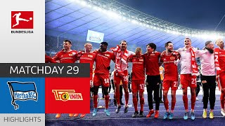 Hertha Berlin  Union Berlin 14  Highlights  Matchday 29 – Bundesliga 202122 [upl. by Nwahsem]