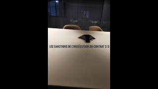 Les sanctions de linexécution du contrat 7b  Podcast [upl. by Zins]