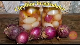 Cipolline in agrodolce ricetta facilissima leggi la descrizione [upl. by Nhor]