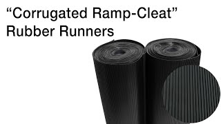 quotCorrugated RampCleatquot Rubber Runners [upl. by Blanca]