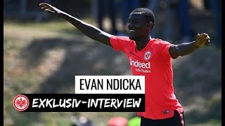 Evan Ndicka über sein BundesligaDebüt [upl. by Emelina37]