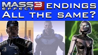 Mass Effect 3 Endings  Are They Really ALL THE SAME [upl. by Annodal]