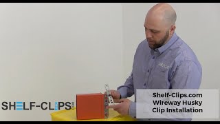 How to Install the Wireway Husky Pallet Rack Clip  ShelfClipscom [upl. by Monro286]