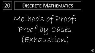 Discrete Math  181 Proof by Cases [upl. by Acinna716]