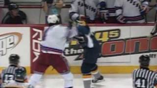 Jason Strudwick vs Darcy Hordichuk Dec 8 2005 [upl. by Idden410]