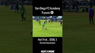 GOAL 1 âš˝ď¸Ź San Diego FC Tryouts MLS soccer football mls [upl. by Merriam]