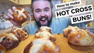 How to make HOT CROSS BUNS for Easter [upl. by Robenia]