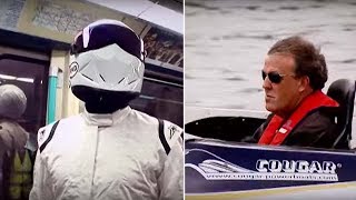 Boat Vs Bike Vs Car Vs Public Transport  The Stig  Top Gear [upl. by Maible]