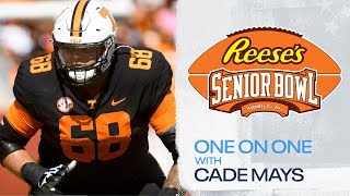 Cade Mays at the Senior Bowl  1on1 Interview [upl. by Urbain932]