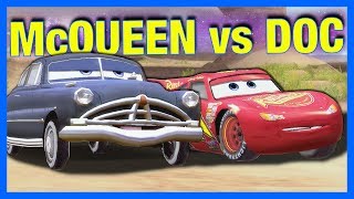 Cars  McQUEEN vs DOC [upl. by Hsoj805]