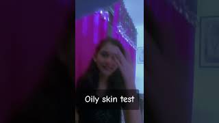 Oily skin testing test [upl. by Eddi330]