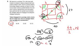 2018 LGS MATEMATİK SORULARI AYRINTILI ÇÖZÜMÜ Net Görüntü [upl. by Casady]