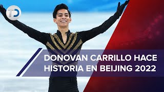 Donovan Carrillo hace historia termina en lugar 22 en la final de patinaje artístico Beijing 2022 [upl. by Dougald]