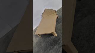 Things to make out of cardboard  Diy cardboard crafts  Diy cardboard bed craft diy craft shorts [upl. by Jason844]