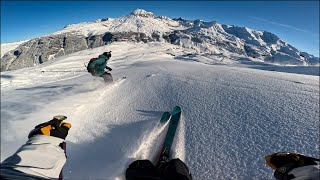 POV  First Powder at Arlberg wFabio Studer amp Joshua Braun [upl. by Modla]