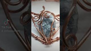 Celestial beauty earthly calm ✨ Copperwrapped celestite choker By Nuvibe9 copperjewelry [upl. by Koby91]