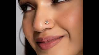 Diamond Nose pin designs Gold Nose studs  Nose pin 50 nose pin designsMoog battu  Mooguthi [upl. by Justicz]