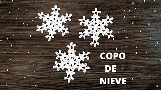 COPO DE NIEVE A CROCHET [upl. by Leuname]