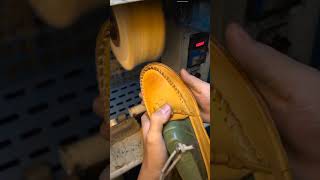 Shoe Finishing menshoes fashion [upl. by Airdnaxila]