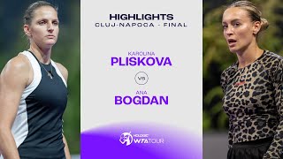 Karolina Pliskova vs Ana Bogdan  2024 ClujNapoca Final  WTA Match Highlightss [upl. by Aras206]