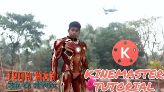 How to make IRON MAN Suit Up effect on kinemaster [upl. by Dehnel]