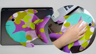 DIY Mouse Pad from Fabric  How to Sew Mouse Pad [upl. by Adnavoj]