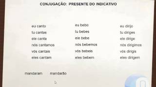 Presente do indicativo  verbo 08 [upl. by Hildie]