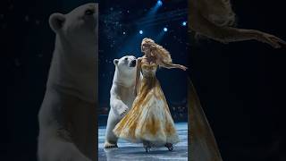 Polar Bear and Girl Fusion on Stage americagottalent magic [upl. by Cerys]