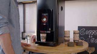 FreshGround 310 Touch  Fully automatic vending machine for coffee specialties [upl. by Sculley528]