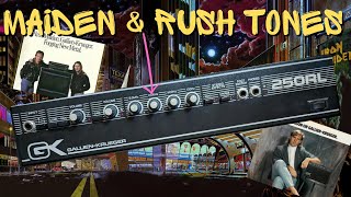 80s Maiden amp Rush Tones  GallienKrueger 250RL [upl. by Alon235]