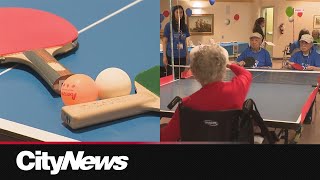 Seniors compete in ping pong championship [upl. by Eckart814]