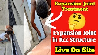 Expansion Joint Treatment  Expansion Joint in Rcc Structure  Expansion Joint कैसे बंद करें [upl. by Wennerholn988]