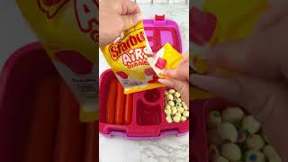 Packing School Lunch with CANDY Food Satisfying Video ASMR shorts [upl. by Jasmina]